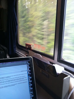 JP McLaughlin really loves teleworking on trains