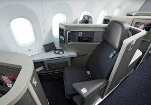 This is what Zodiac business-class seats seem like on an American Airlines' Boeing 787-8 jet. (US Airlines)