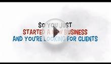 So you just started a NEW business & are looking for