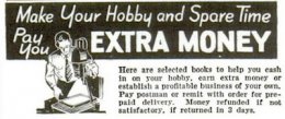 vintage ad advertisement hobby spare-time more money